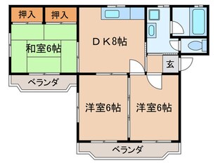 コーポクラウンの物件間取画像